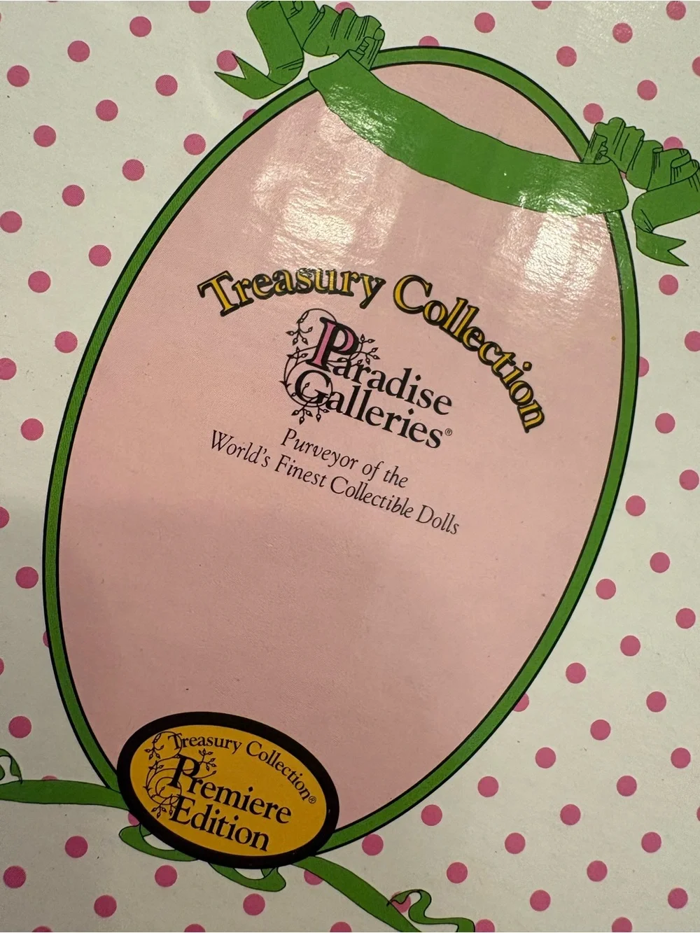 Elizabeth Anne Porcelain Doll Treasury Collection Paradise Galleries NIB